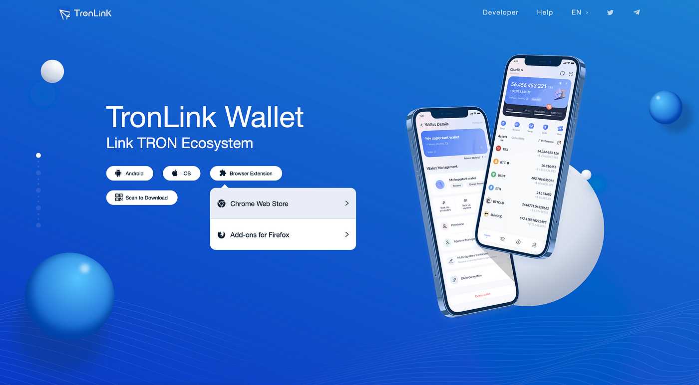 Sending and Receiving TRX with TronLink Wallet