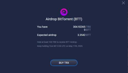 What is the Tron airdrop and how does it work?