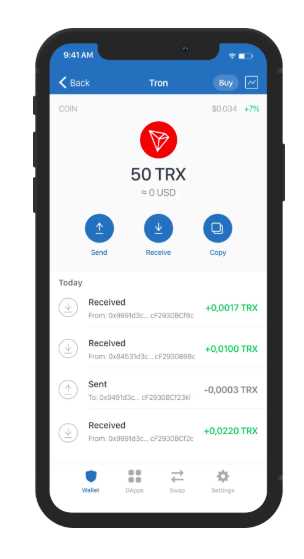 Storing and Managing Tron Tokens