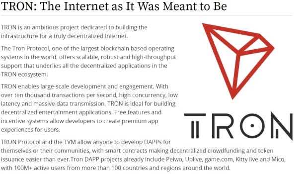 Tron Coin vs Other Cryptocurrencies: